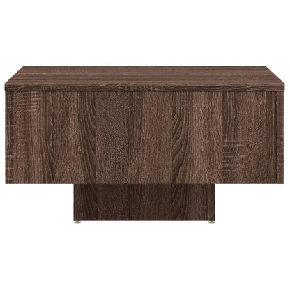 Salontafel 60X60X31,5 Cm Bewerkt Hout bruin eikenkleur
