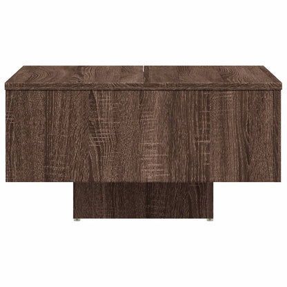 Salontafel 60X60X31,5 Cm Bewerkt Hout bruin eikenkleur