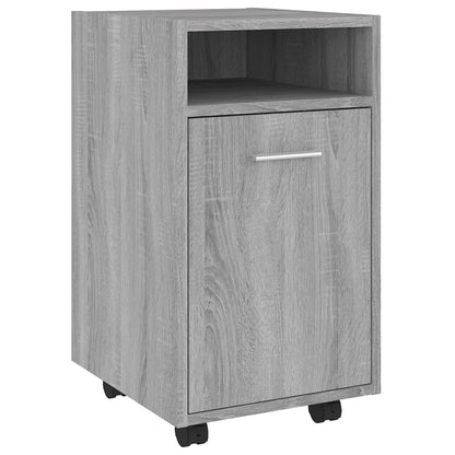 Bijzetkast Met Wielen 33X38X60 Cm Bewerkt Hout Grijs sonoma