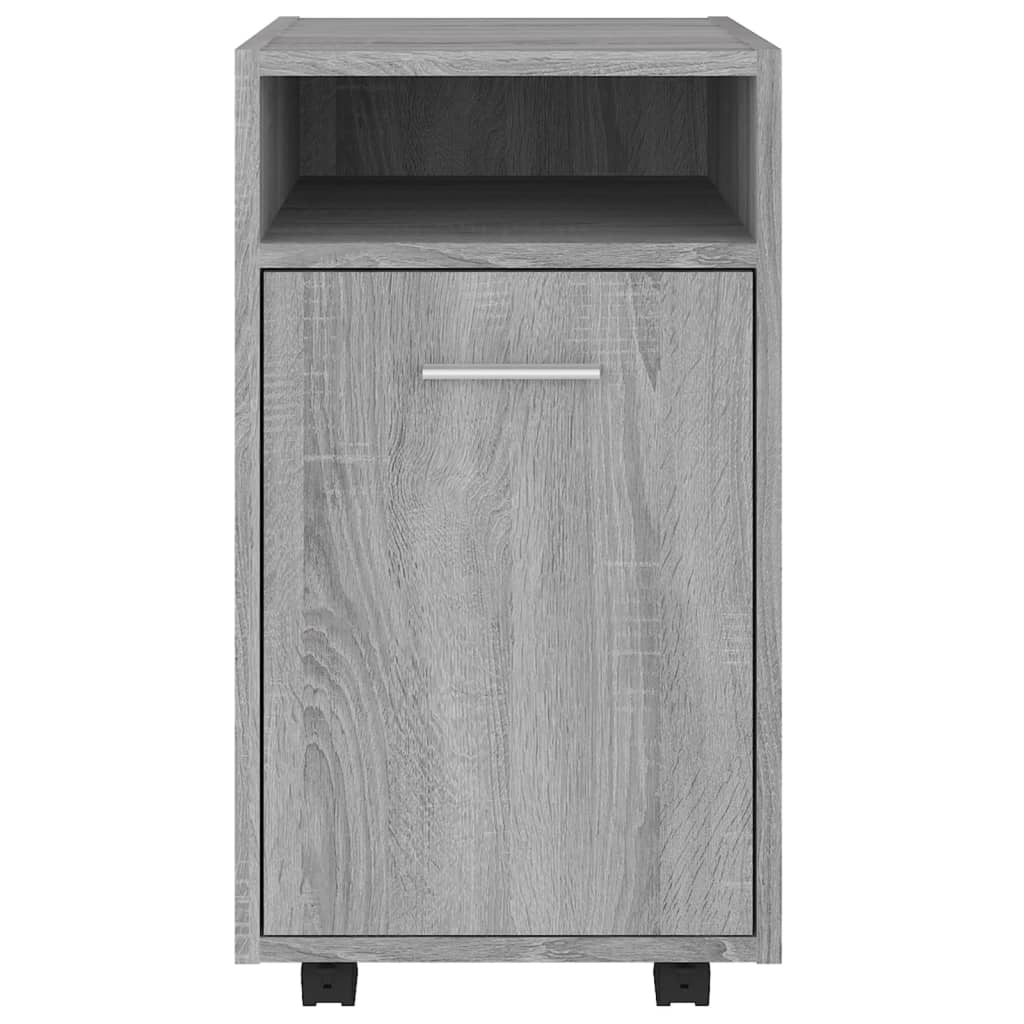 Bijzetkast Met Wielen 33X38X60 Cm Bewerkt Hout Grijs sonoma