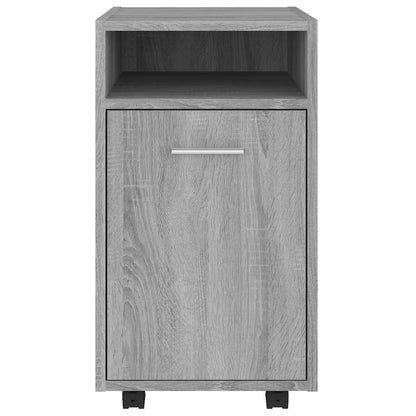 Bijzetkast Met Wielen 33X38X60 Cm Bewerkt Hout Grijs sonoma