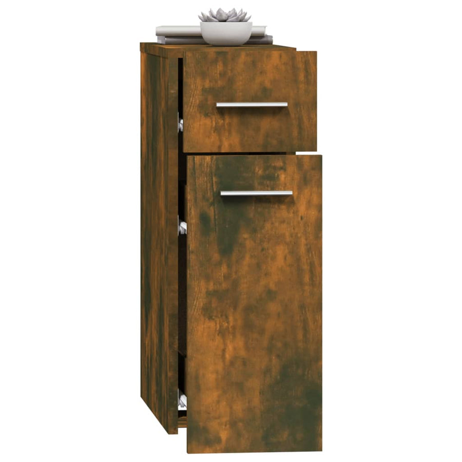 Apothekerskast 20X45,5X60 Cm Bewerkt Hout Kleurig Gerookt eiken