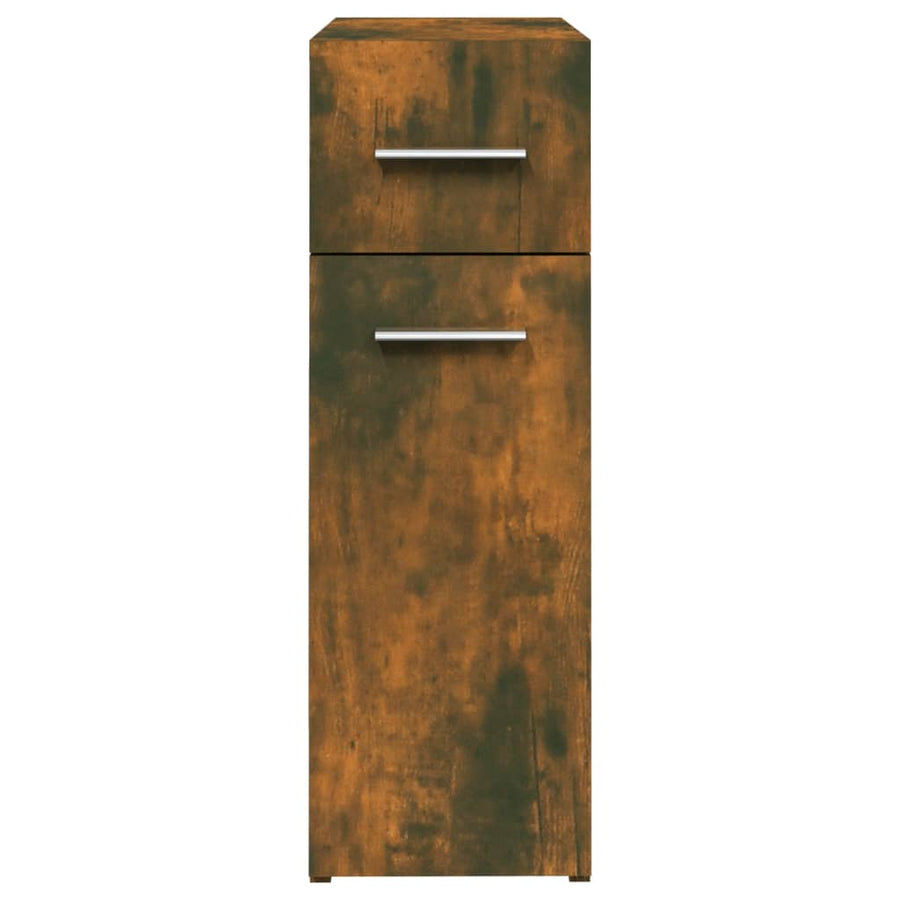 Apothekerskast 20X45,5X60 Cm Bewerkt Hout Kleurig Gerookt eiken