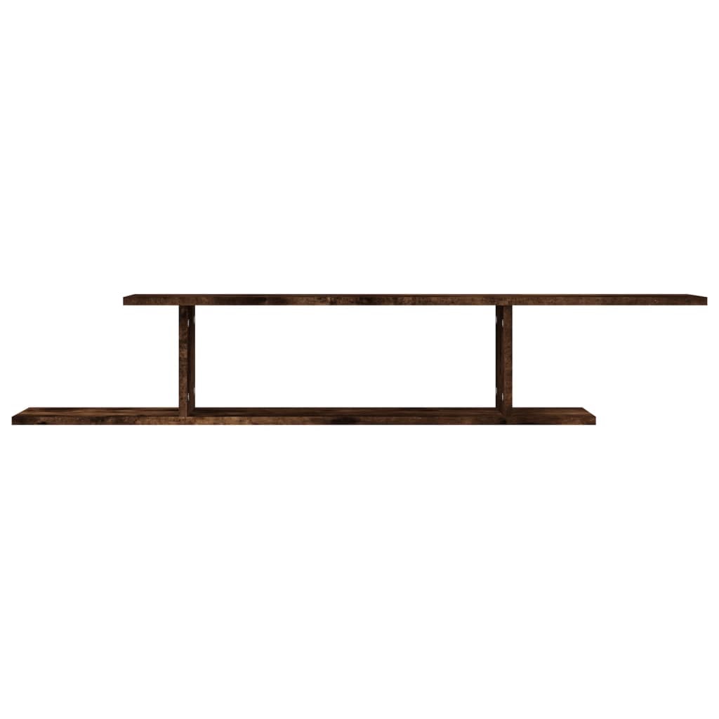 Tv-Wandschap 25X8X23 Cm Bewerkt Hout Kleurig Gerookt eiken