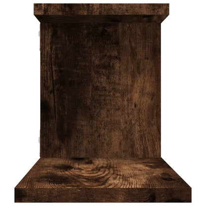 Tv-Wandschap 25X8X23 Cm Bewerkt Hout Kleurig Gerookt eiken