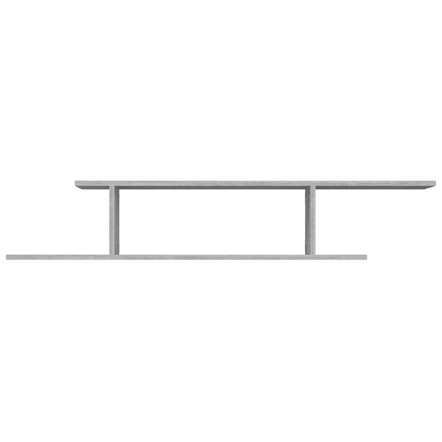 Tv-Wandschap 25X8X23 Cm Bewerkt Hout Eikenkleur Grijs sonoma