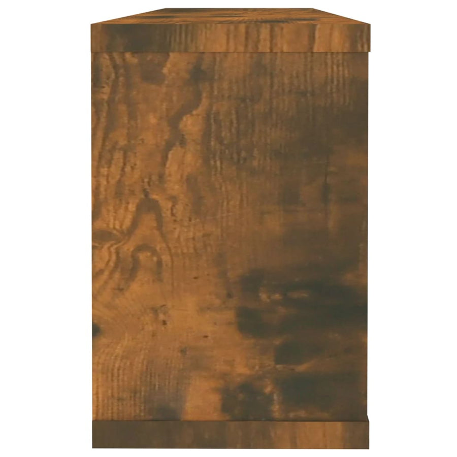 Wandschappen Kubus 6 St 60X15X23 Cm Bewerkt Hout Gerookt Eiken
