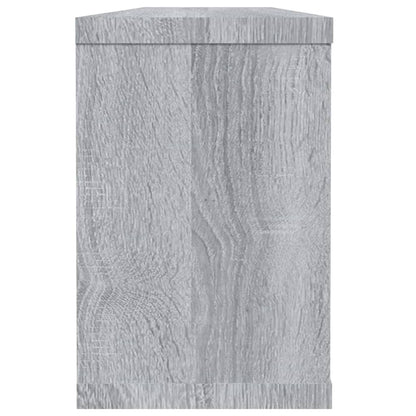 Wandschappen Kubus 2 St 60X15X23 Cm Bewerkt Hout Grijs Sonoma