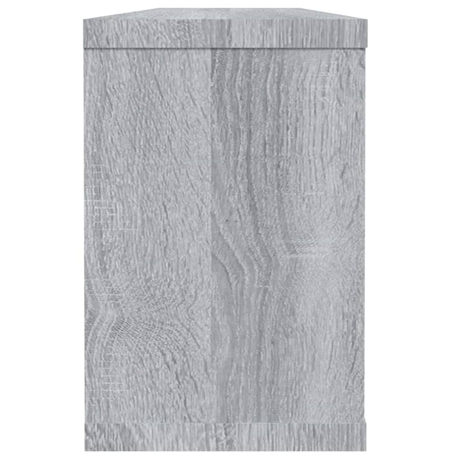 Wandschappen Kubus 2 St 60X15X23 Cm Bewerkt Hout Grijs Sonoma
