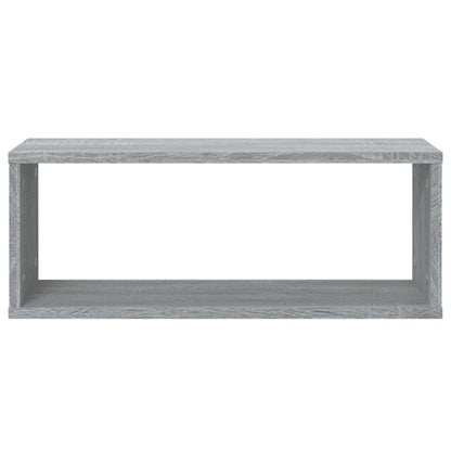 Wandschappen Kubus 60X15X23 Cm Bewerkt Hout 4 Grijs sonoma