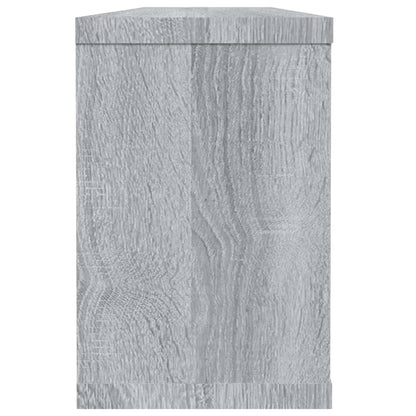 Wandschappen Kubus 60X15X23 Cm Bewerkt Hout 4 Grijs sonoma