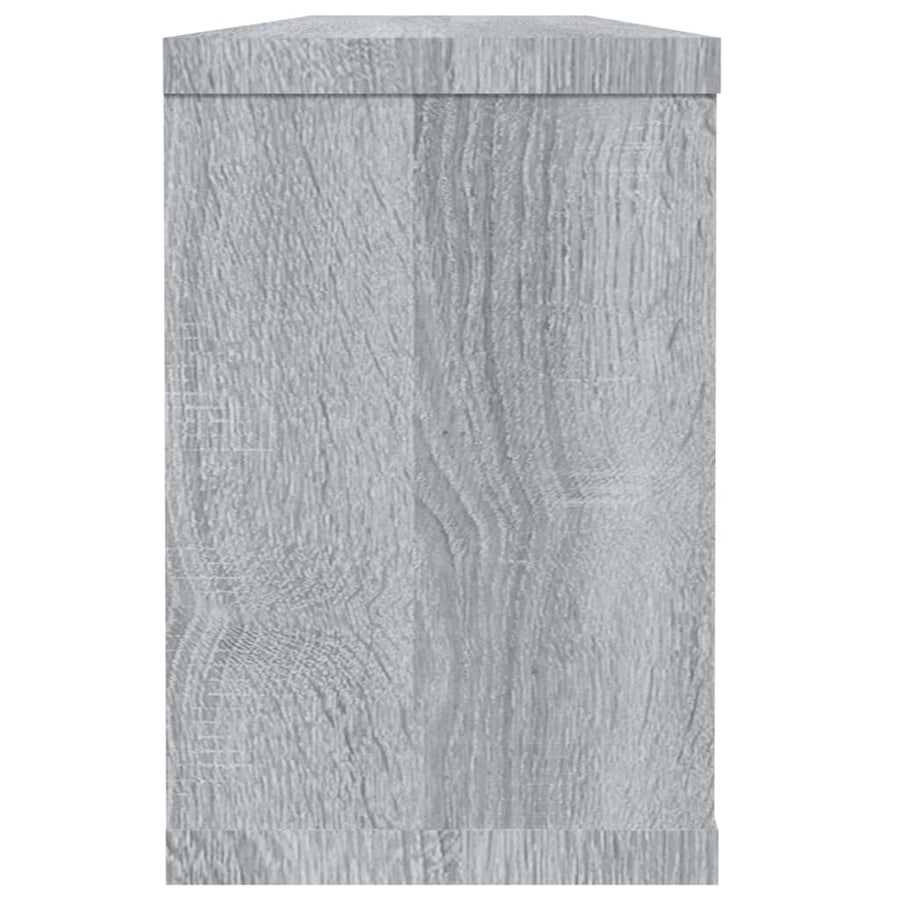 Wandschappen Kubus 60X15X23 Cm Bewerkt Hout 4 Grijs sonoma