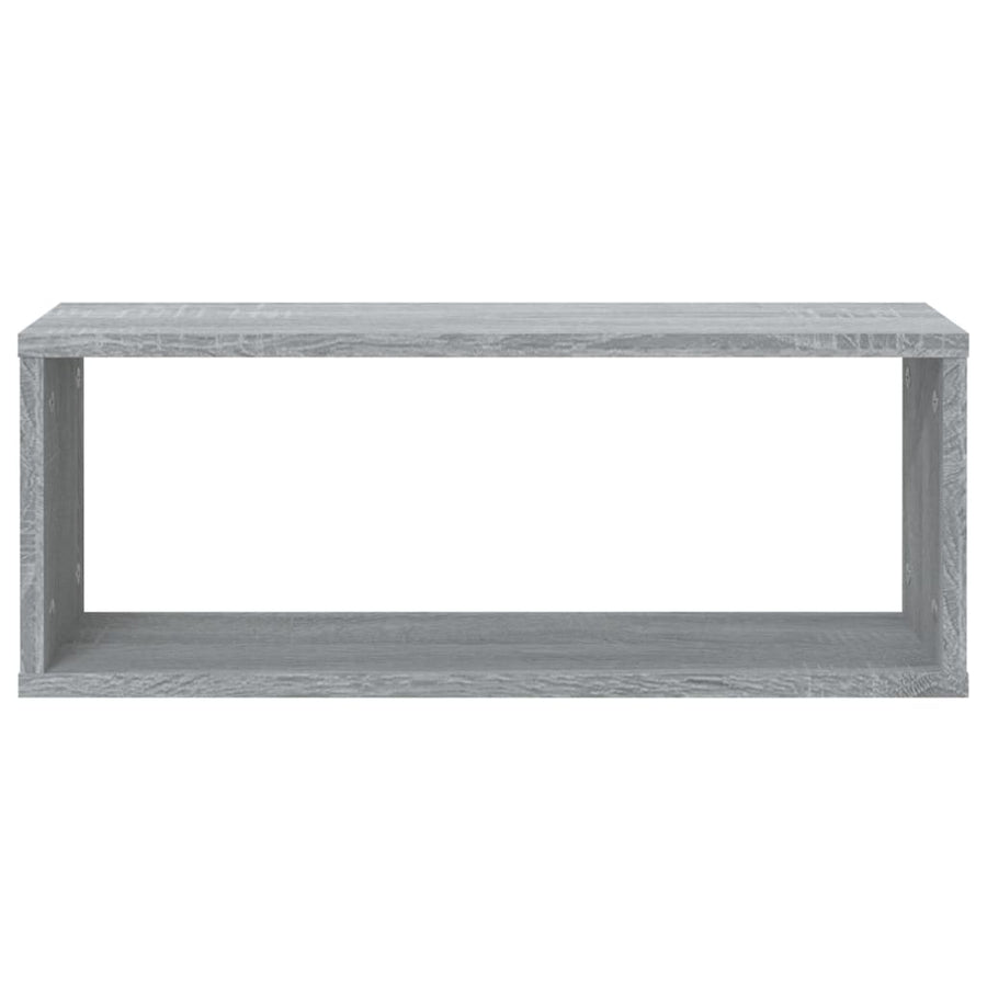 Wandschappen Kubus 6 St 60X15X23 Cm Bewerkt Hout Grijs Sonoma