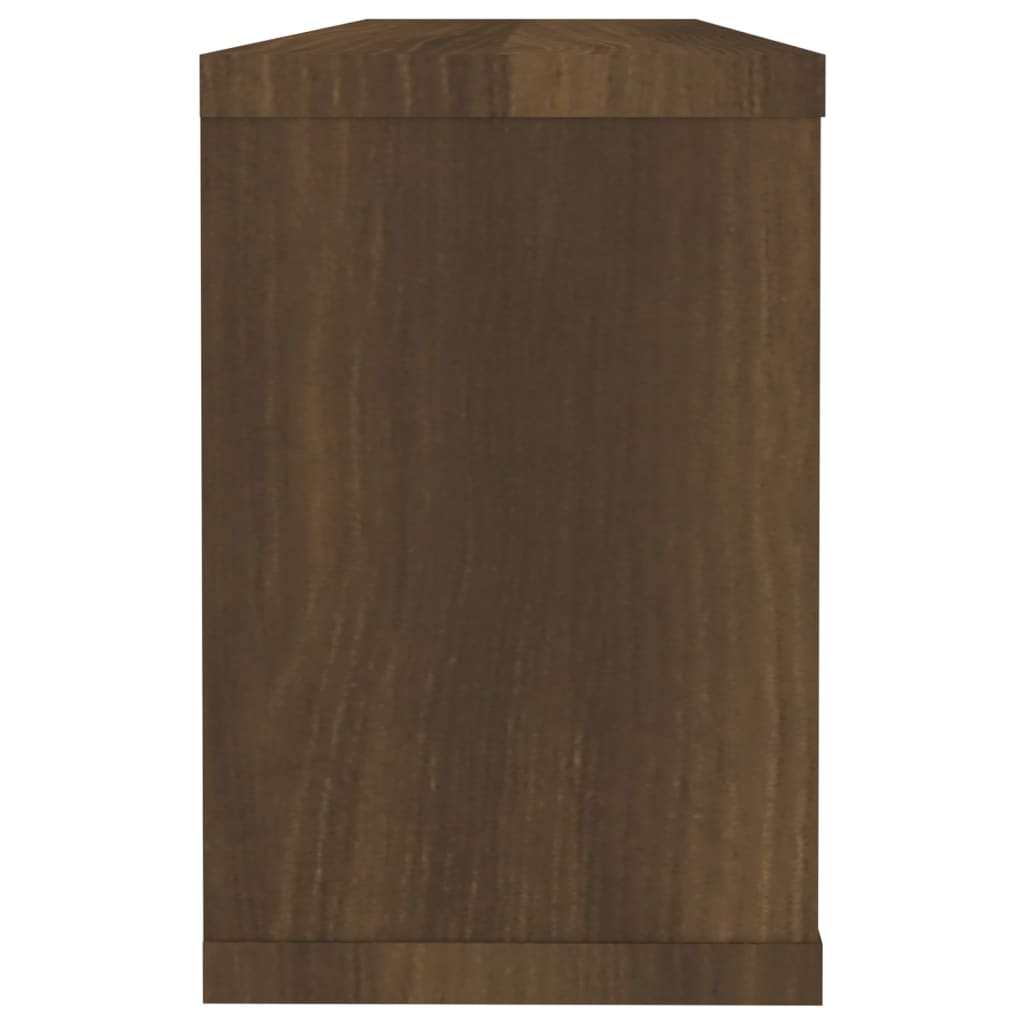 Wandschappen Kubus 2 St 60X15X23 Cm Bewerkt Hout Bruineiken