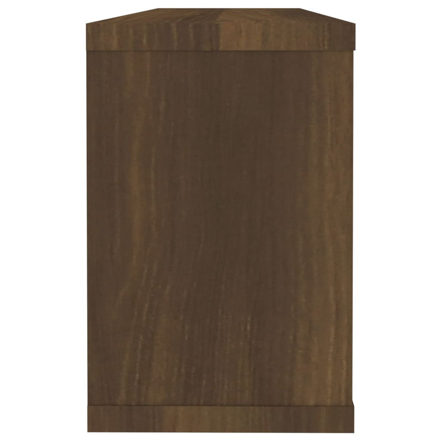 Wandschappen Kubus 2 St 60X15X23 Cm Bewerkt Hout Bruineiken