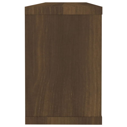 Wandschappen Kubus 4 St 60X15X23 Cm Bewerkt Hout Bruineiken bruin eikenkleur