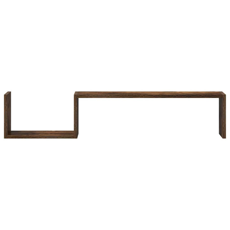 Wandschappen 100X15X20 Cm Bewerkt Hout Kleur Gerookt eiken