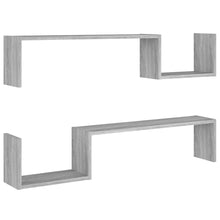 Wandschappen 100X15X0 Cm Bewerkt Hout Eiken Grijs sonoma