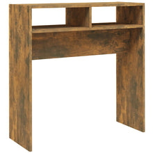 Wandtafel 78X30X80 Cm Bewerkt Hout Kleurig Gerookt eiken