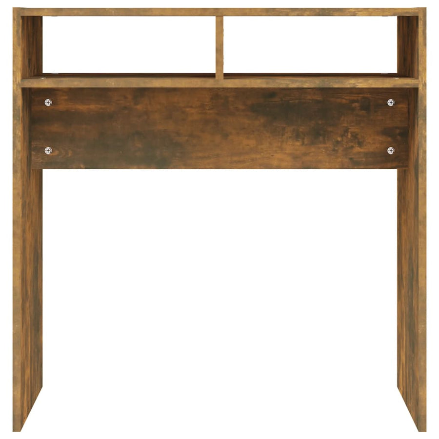 Wandtafel 78X30X80 Cm Bewerkt Hout Kleurig Gerookt eiken