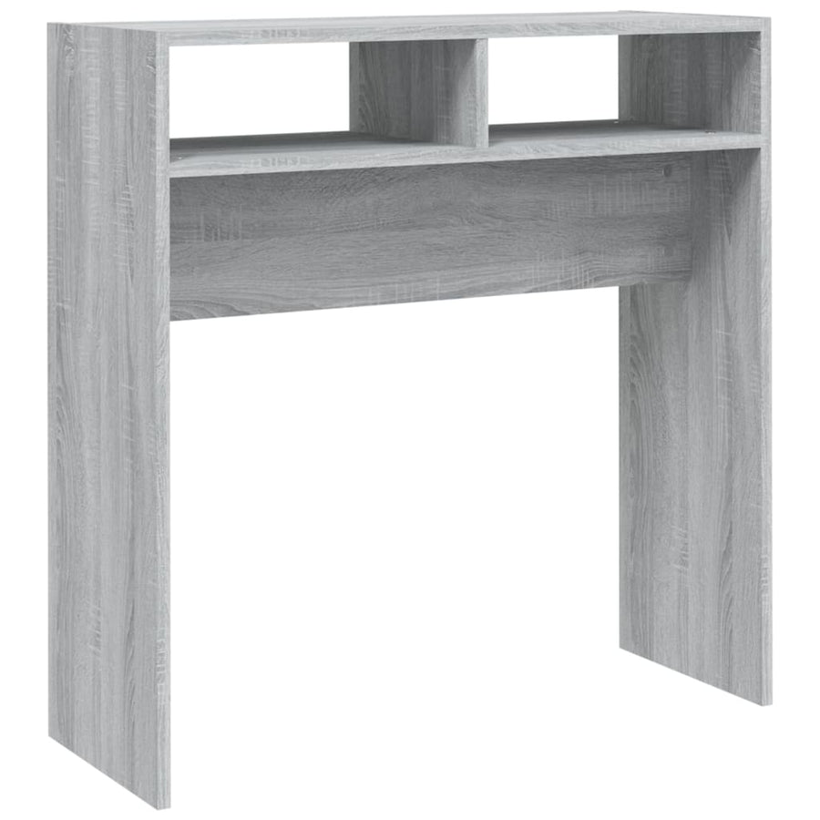 Wandtafel 78X30X80 Cm Bewerkt Hout Eikenkleurig Grijs sonoma