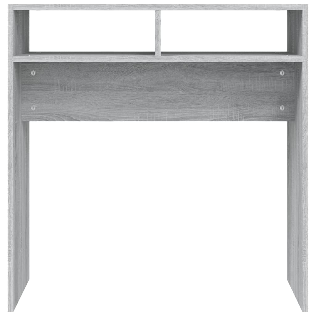 Wandtafel 78X30X80 Cm Bewerkt Hout Eikenkleurig Grijs sonoma