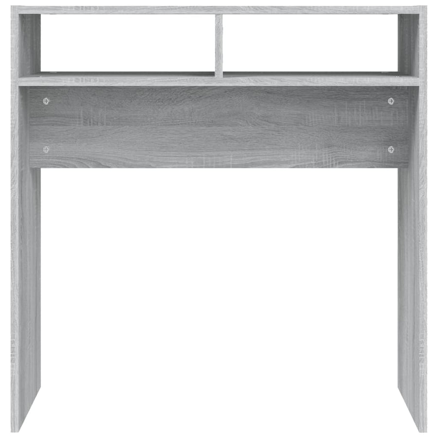 Wandtafel 78X30X80 Cm Bewerkt Hout Eikenkleurig Grijs sonoma