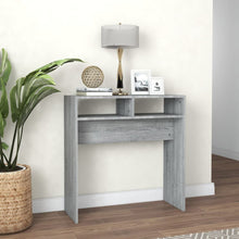 Wandtafel 78X30X80 Cm Bewerkt Hout Eikenkleurig Grijs sonoma