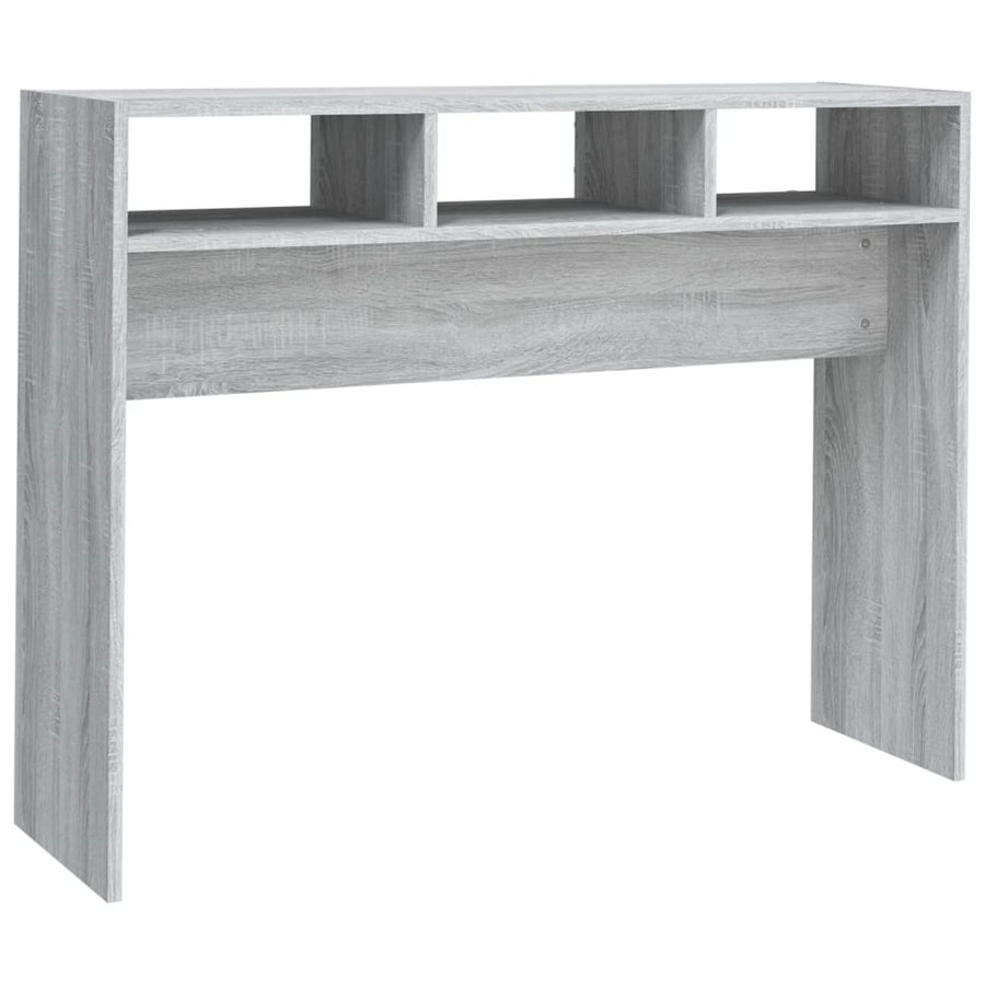 Wandtafel 105x30x80 cm bewerkt hout grijs sonoma eikenkleurig Grijs sonoma