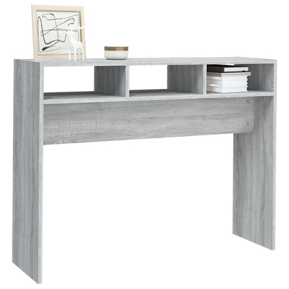 Wandtafel 105x30x80 cm bewerkt hout grijs sonoma eikenkleurig Grijs sonoma