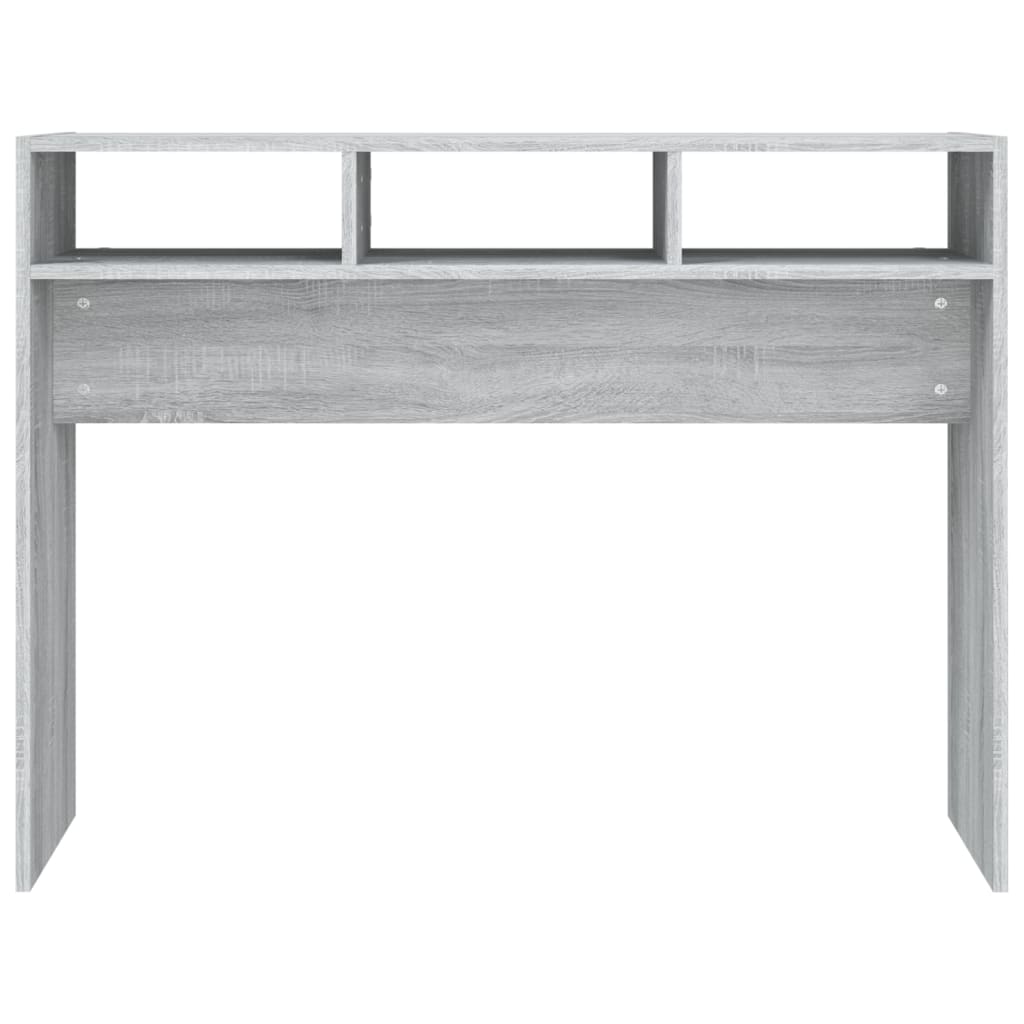 Wandtafel 105x30x80 cm bewerkt hout grijs sonoma eikenkleurig Grijs sonoma