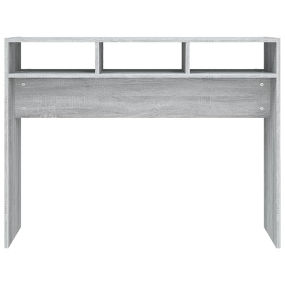 Wandtafel 105x30x80 cm bewerkt hout grijs sonoma eikenkleurig Grijs sonoma