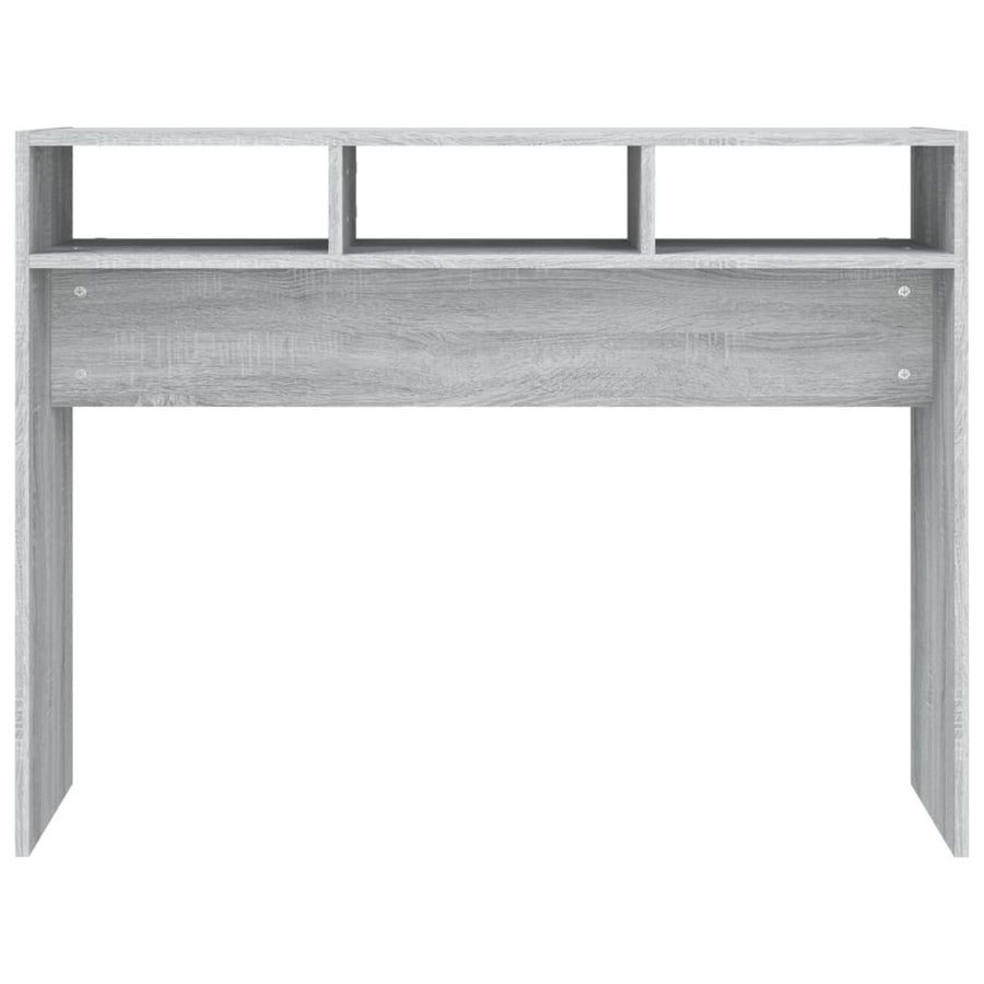 Wandtafel 105x30x80 cm bewerkt hout grijs sonoma eikenkleurig Grijs sonoma