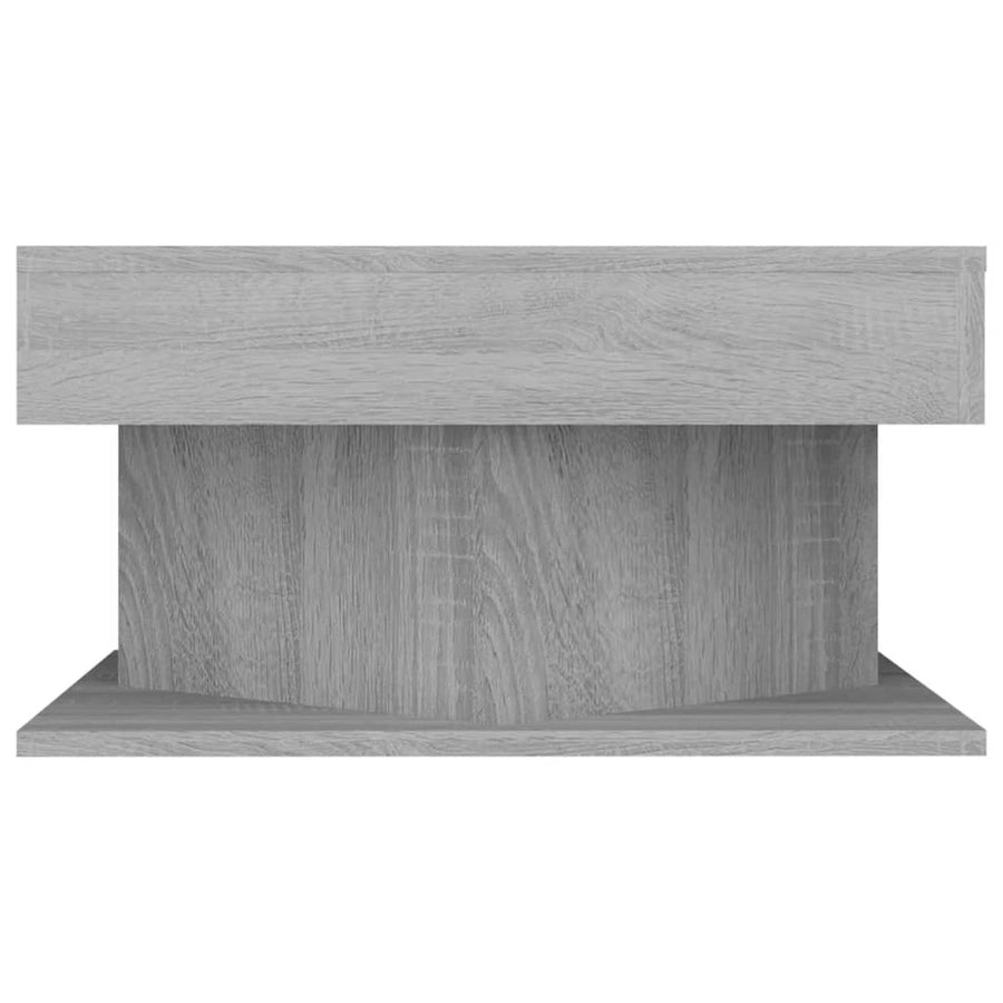 Salontafel 57x57x30 cm bewerkt hout grijs sonoma eikenkleurig Grijs sonoma