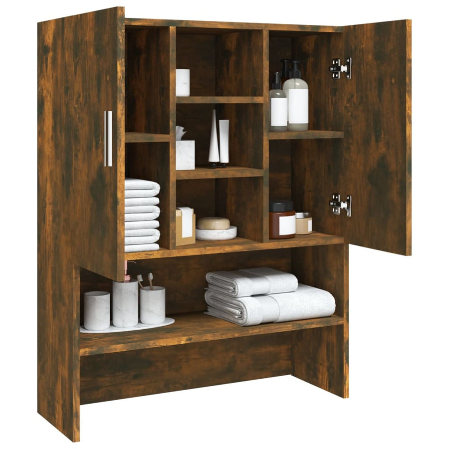 Wasmachinekast 70,5x25,5x90 cm gerookt eikenkleurig Gerookt eiken