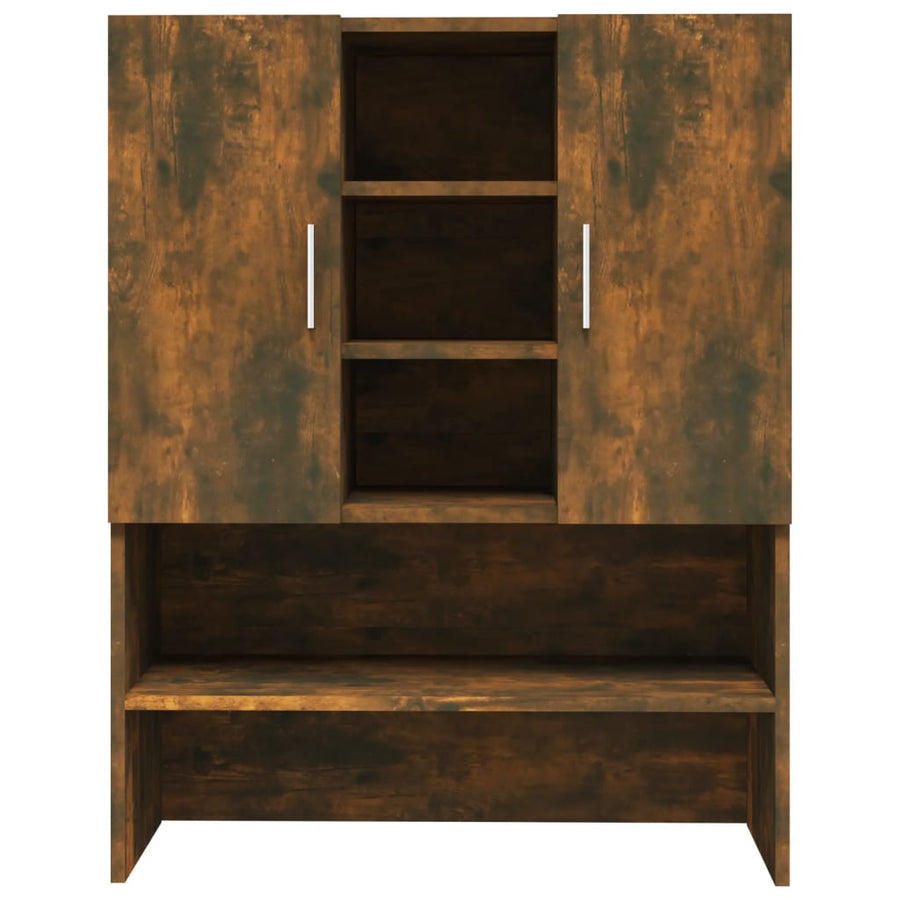 Wasmachinekast 70,5x25,5x90 cm gerookt eikenkleurig Gerookt eiken