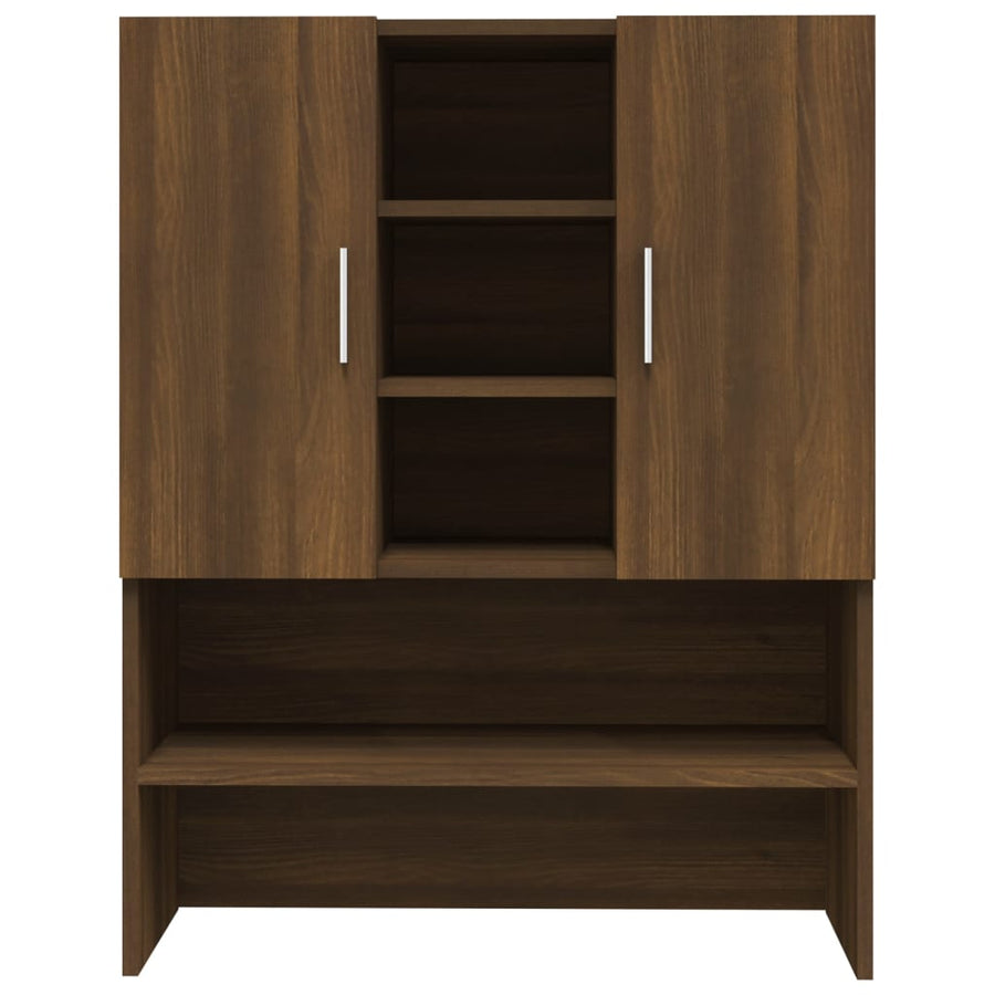 Wasmachinekast 70,5x25,5x90 cm bruineikenkleurig bruin eikenkleur