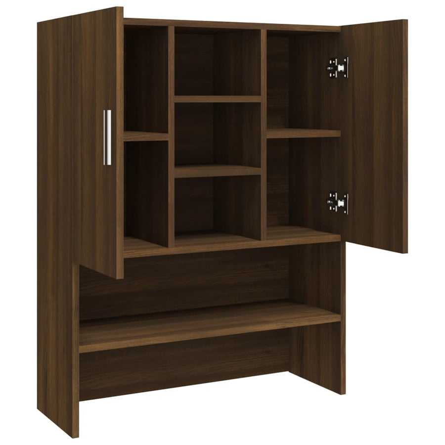 Wasmachinekast 70,5x25,5x90 cm bruineikenkleurig bruin eikenkleur