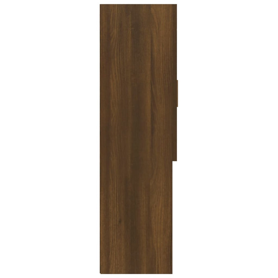 Wasmachinekast 70,5x25,5x90 cm bruineikenkleurig bruin eikenkleur