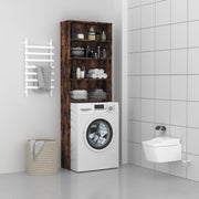 Wasmachinekast 64x24x190 cm gerookt eiken