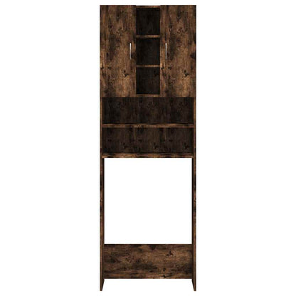 Wasmachinekast 64x25,5x190 cm gerookt eikenkleurig