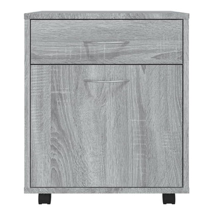 Kast verrijdbaar 45x38x54 cm bewerkt hout grijs sonoma eiken Grijs sonoma