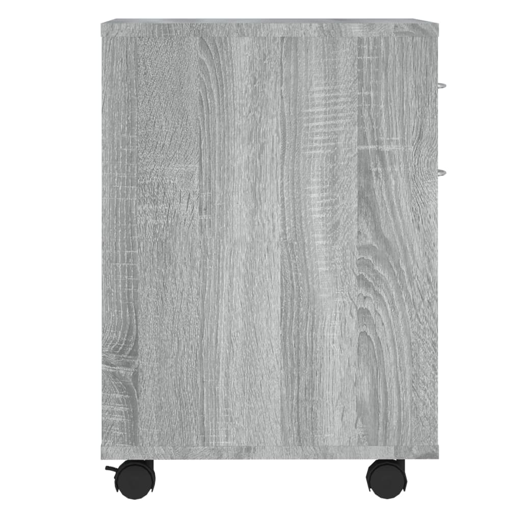 Kast verrijdbaar 45x38x54 cm bewerkt hout grijs sonoma eiken Grijs sonoma