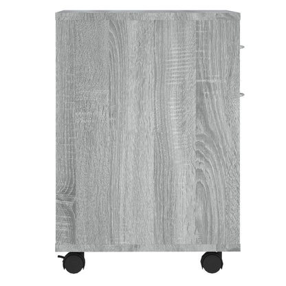 Kast verrijdbaar 45x38x54 cm bewerkt hout grijs sonoma eiken Grijs sonoma