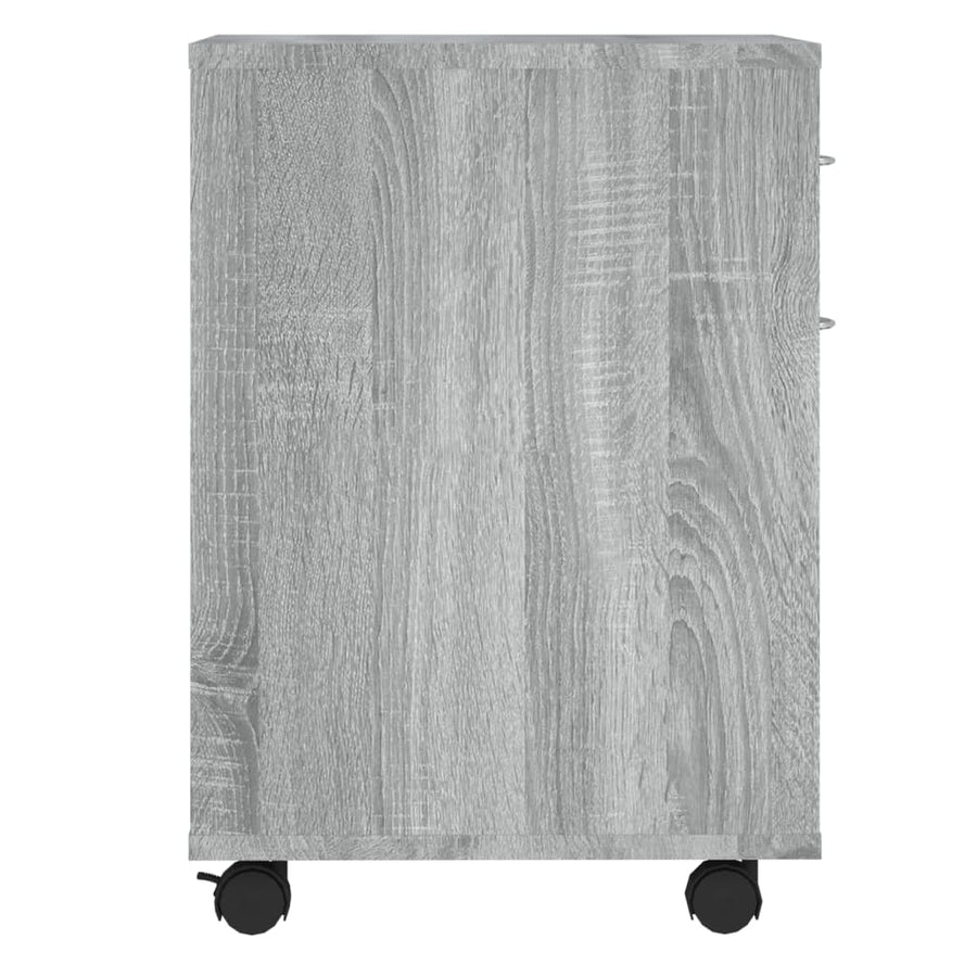 Kast verrijdbaar 45x38x54 cm bewerkt hout grijs sonoma eiken Grijs sonoma
