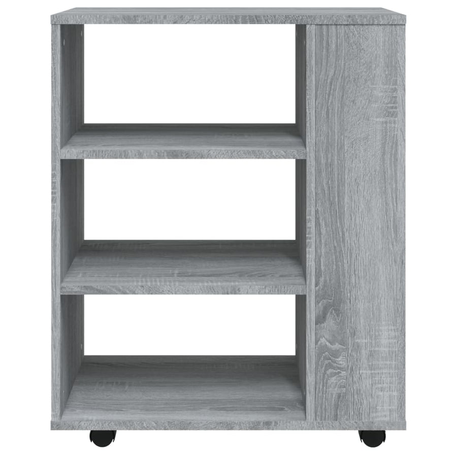 Kast Verrijdbaar 60X35X75 Cm Bewerkt Hout Eiken Grijs sonoma