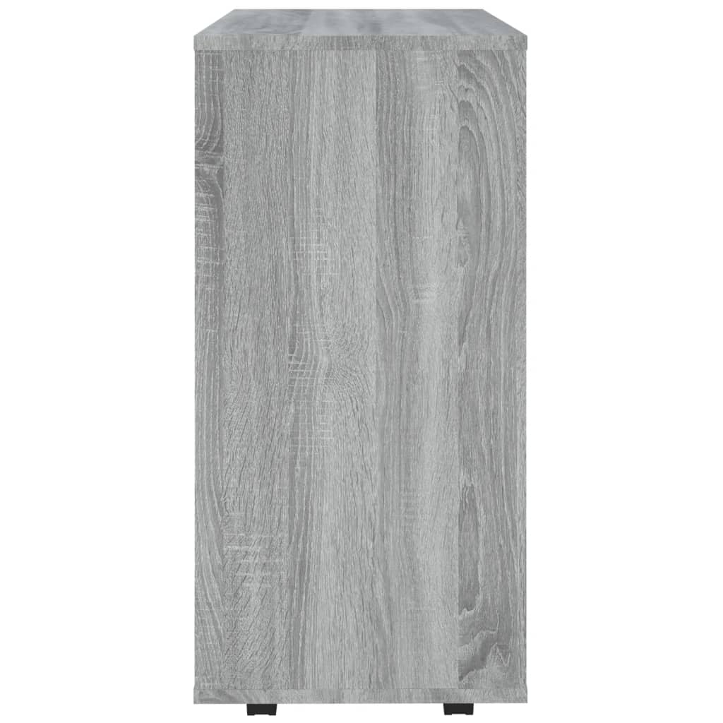 Kast Verrijdbaar 60X35X75 Cm Bewerkt Hout Eiken Grijs sonoma