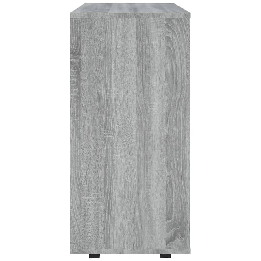 Kast Verrijdbaar 60X35X75 Cm Bewerkt Hout Eiken Grijs sonoma