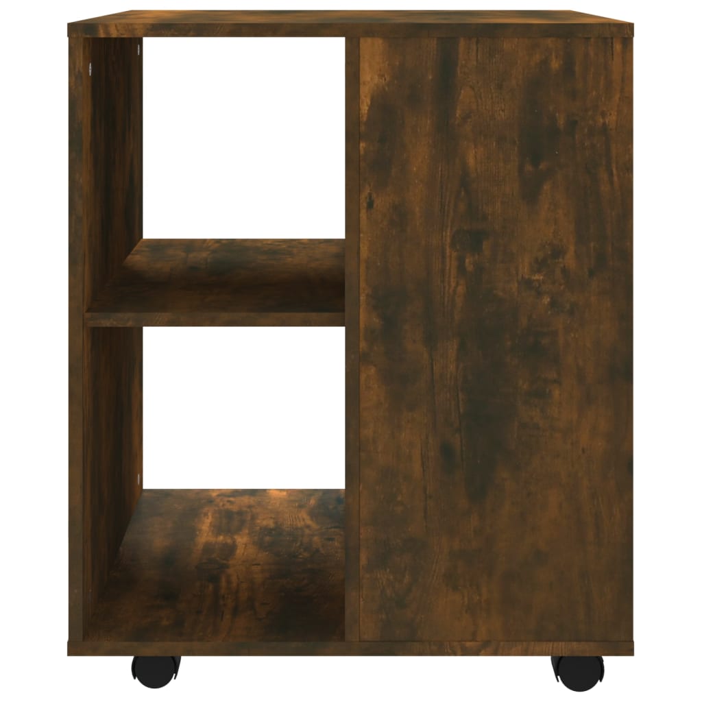 Kast Verrijdbaar 60X53X72 Cm Bewerkt Hout Gerookt Eikenkleurig 1