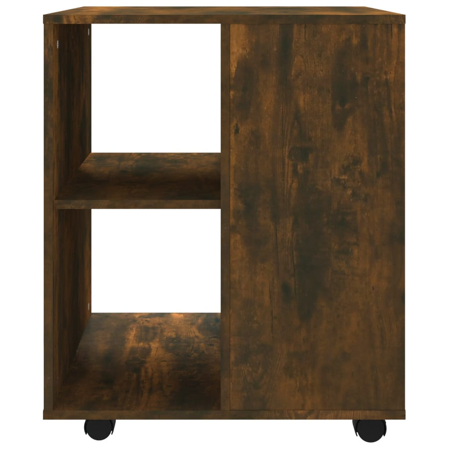 Kast Verrijdbaar 60X53X72 Cm Bewerkt Hout Gerookt Eikenkleurig 1